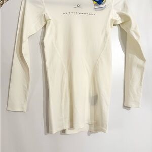 NWT Off White Longsleeve Compression Shirt Made in Europe Women's Small